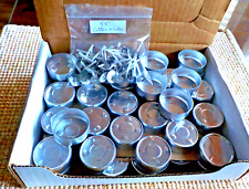 Lot of 55 Aluminum Tealight Cups & 55 Cotton Tealight Wicks