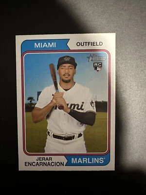 2023 Topps Heritage #381 Jerar Encarnacion Rookie RC - Image 1 of 2
