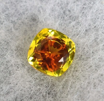 Zafiro natural (Pitambari) 14,50 quilates forma cojín piedra preciosa suelta certificada. Foto 1 de 4