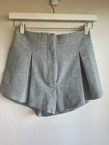 BASSIKE Grey Stretch High Waist Shorts Size 0 - Picture 1 of 6