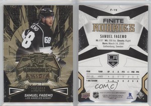 2022-23 SPx Finite Rookies Gold /299 Samuel Fagemo #F-19 Rookie RC