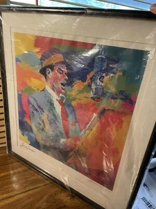 LeRoy Neiman Frank Sinatra Duets Lithograph Print Framed Matted Double 26x25 - Picture 1 of 3