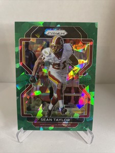2021 Panini Prizm SEAN TAYLOR Green Cracked Ice Rare SSP Washington Redskins 216