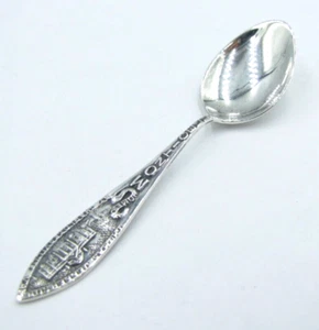 obo~! Vintage Antique MONTICELLO VA Sterling Silver Demitasse Tea Spoon Souvenir - Picture 1 of 5
