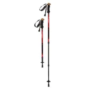 NORTH FINDER 3-parts poles active aluminium 135 ALL ALL TERRAIN red - Picture 1 of 4