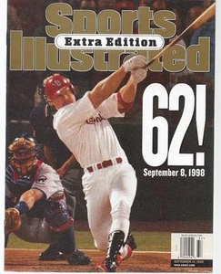 September 14, 1998 Mark McGwire 62 Extra Edition Sports Illustrated NO LABEL  - Picture 1 of 1