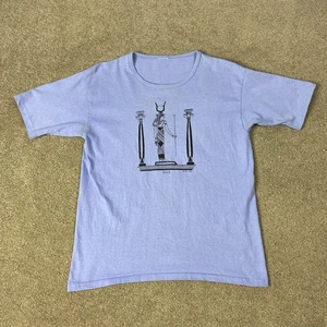 Vintage 90er Ägyptische Göttin ISIS T-Shirt Größe M Lila Einzelnaht - Bild 1 von 7