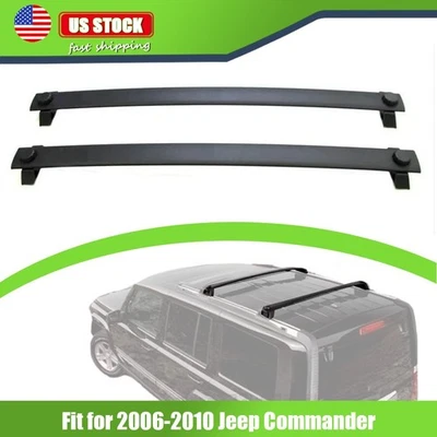 Поперечные дуги из запасов США подходят для багажников на крышу Jeep Commander 2006-2010 годов выпуска - Изображение 1 из 4