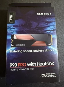 Samsung - 990 PRO 2TB SSD PCIe Gen 4.0NVMe w/Heatsink NEW SEALED BOX - Bild 1 von 2