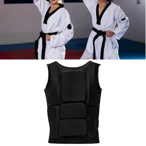 Karate Chest Guard Taekwondo Protector Vest for Boxing Sparring Training - Picture 1 of 4