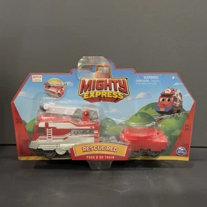 MIGHTY EXPRESS Push & Go RESCUE RED TRAIN Netflix - Picture 1 of 3