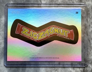 2025 Topps WACKY PACKAGES All New Series Rainbow Foil ANS 30 Zig Zag Nut 37/50 - Picture 1 of 3