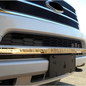 Luxury FX Front Grille Accent for 2015-17 Ford Expedition 4dr SUV [Stainless 1p] - Picture 1 of 5