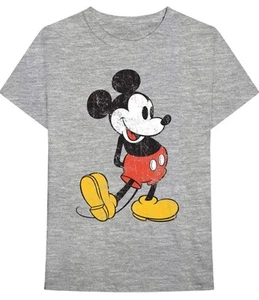 Official Disney Ladies Mickey Mouse 1928 T-Shirt Dark Grey Adult Small - Picture 1 of 5