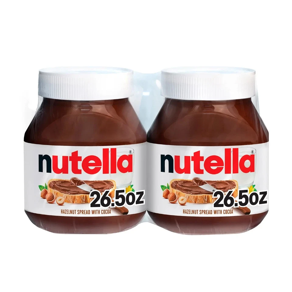 2 PACK - Nutella Original Hazelnut Spread, 26.5 oz (Total 53 oz)FREE SHIPPING! - Image 1 of 1