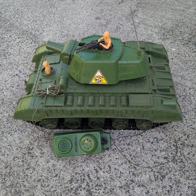 Tiger Joe Vintage 1960's Army Military Tank Toy Green (READ) - Image 1 of 4
