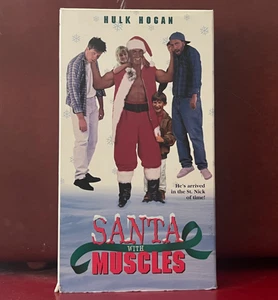 Santa with Muscles (VHS, 1996) –Rare Hulk Hogan, Long OOP – Good Condition - Picture 1 of 5