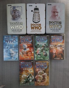 Doctor Who VHS Limited Edition Tin Collection Brand New Sealed Except One - Picture 1 of 8