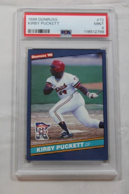 1986 Donruss #72 Kirby Puckett PSA Graded 9 Mint - Image 1 of 2