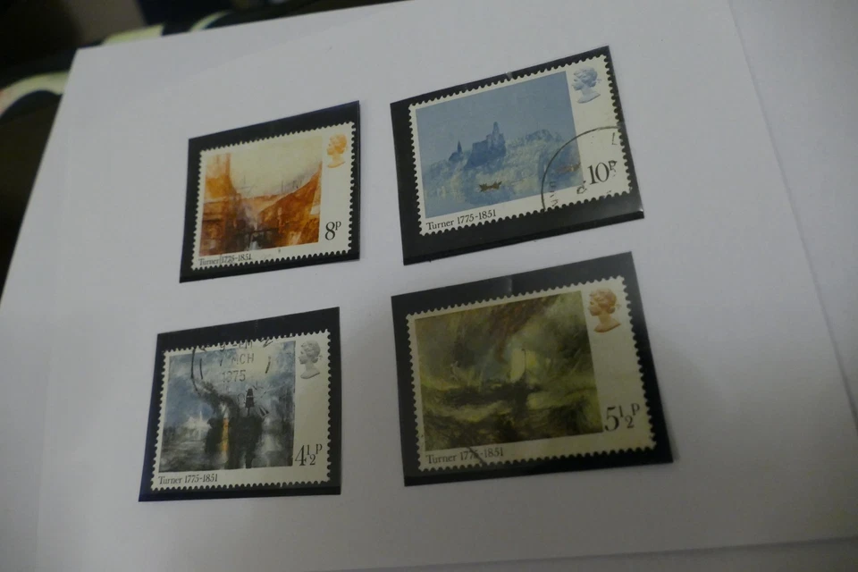 1 full set Turner art commemorative British UK GB postage stamps postal - Image 1 of 1