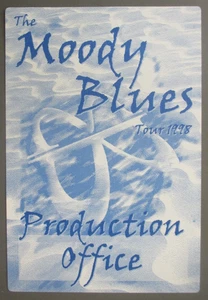 Moody Blues Official Door Sign approximately 7" X 10" Production Office 1998 ! - Picture 1 of 1