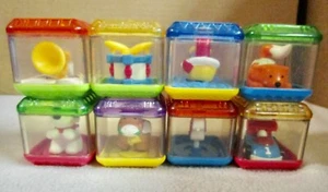 8 Fisher Price Original Interactive Incrediblock Replacement talking Blocks (H) - Picture 1 of 3