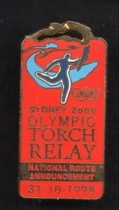SYDNEY 2000 OLYMPIC GAMES PIN. TORCH RELAY NATIONAL ROUTE ANNOUNCEMENT. 31-10-98 - Picture 1 of 1