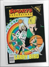SPORTS SUPERSTARS COMICS #6 1992 LARRY BIRD NEAR MINT- 9.2 5448