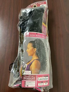 NEW BORN FREE SYNTHETIC DRAWSTRING PONYTAIL - 0333 LAVENDER - Some Package Damag - Picture 1 of 4