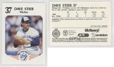 1989 Toronto Blue Jays Fire Safety Dave Stieb #37