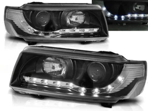 Faros para VW Passat B4 1993 1994 1995 1996 1997 VR-1676 luz diurna negro - Imagen 1 de 1