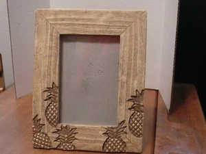 Bilderrahmen Ananas Design - hält Bild von ca. 3 1/2" x 5 1/2" - Rahmen i - Bild 1 von 4