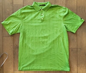 Tiger Woods Collection Nike Fit Dry Polo Shirt Mens XL Green Stripe Short Sleeve - Picture 1 of 5