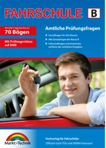 Fahrschule Fragebogen Klasse B - Amtliche Prüfungsbögen - inkl. DVD Auto PKW - Bild 1 von 1