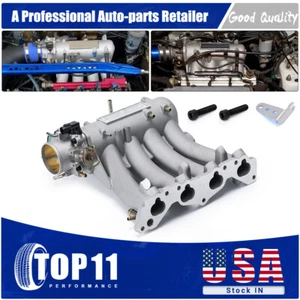 Intake Manifold + Throttle Body For Honda Civic CRX DEL SOL D15 D16 D Series - Picture 1 of 21