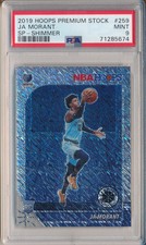 2019 Hoops Premium Stock Shimmer #259 Ja Morant RC Rookie SP PSA 9