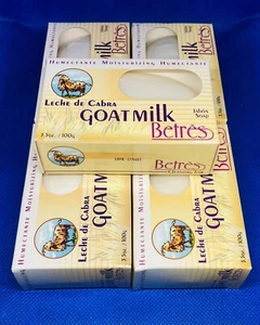 (5 Pack) Betres Goat Milk Soap 3.5 oz – Nourishing Moisturizing Bar - Picture 1 of 4