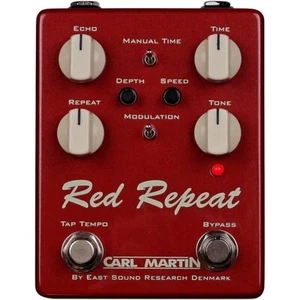 Carl Martin Red Repeat Delay Echo with Tap Tempo Pedal - Picture 1 of 4