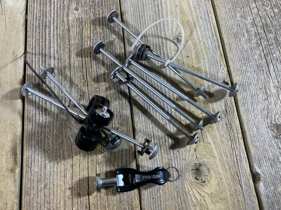 Pinhead Axle Locking Nuts Skewers LOT Seatpost KEY IS NOT MATCHING For Parts - Image 1 of 4