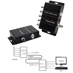 Cavo da video a coassiale RG59 convertitori multiplexer 400 m per telecamera analogica CCTV - Foto 1 di 20