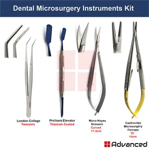 Dental Microsurgery Instrument Periosteal Elevator Prichard Noyes Spring Scissor - Picture 1 of 1