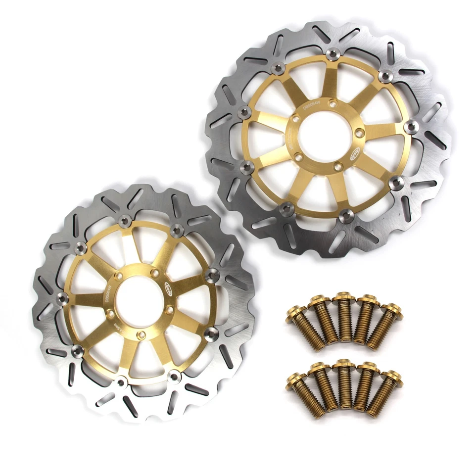Rotores de disco de freno delanteros + tornillos para Ducati Monster S4R Testastretta 07-08 Foto 1 de 4