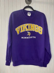 Vintage 2001 NFL Minnesota Vikings Purple Crewneck Sweatshirt Men’s Size XL - Bild 1 von 4