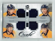 11-12 UD The Cup Quads Jon Blum-Craig Smith-Ryan Ellis-Blake Geoffrion  1/10