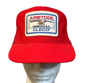 Vintage Trucker Hat Cap Snapback Meshback Aerospace Airetool Cleco USA Made - Picture 1 of 6