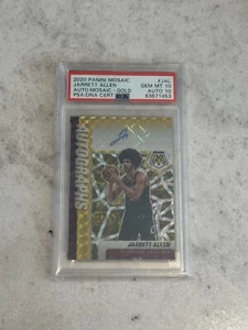 2020-21 Panini Mosaic Jarrett Allen #AM-JAL Gold SSP /10 Auto PSA 10 Auto 10 - Picture 1 of 2