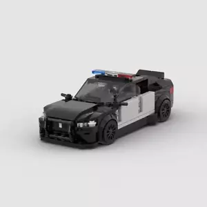 MOC Lego Car Building Set: BMW M5 Police Car - Picture 1 of 5