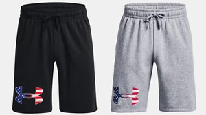 Under Armour Men's UA Freedom Rival Big Flag Logo Casual Workout Fitness Shorts - Picture 1 of 13