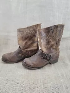 Frye Veronica Short Slouchy Leather Boot Women's US 7 B - Picture 1 of 10