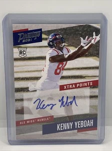 2021 Panini Chronicles Draft Prestige Kenny Yeboah - New York Jets Rookie AUTO - Bild 1 von 2